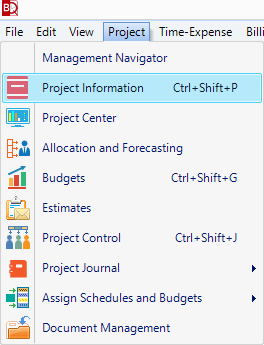 Figure 2 - Project Information