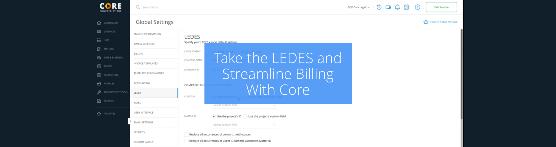 Take the LEDES and Streamline Billing With Core Featured Image