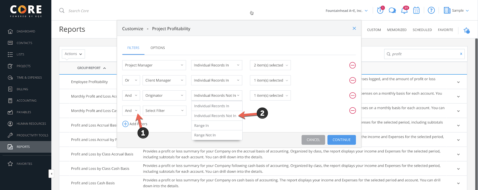 Refine your filtering with IF, AND and NOT